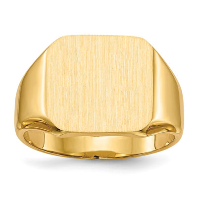 14K gold signet ring