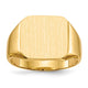 14K x14. Closed Back Mens Signet Ring