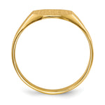 14K 8.5x7.0mm Closed Back Signet Ring view