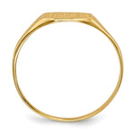 14K 8.5x7.0mm Open Back Signet Ring view
