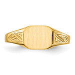 14K 8.5x7.0mm Open Back Signet Ring view