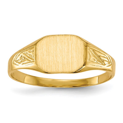 14K gold signet ring
