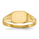 14K 8.5x7.0mm Open Back Signet Ring