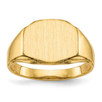 14K 11.5x8.5mm Open Back Signet Ring view