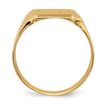 14K 12.5x15.0mm Closed Back Mens Signet Ring view