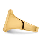 14K 12.5x15.0mm Closed Back Mens Signet Ring view