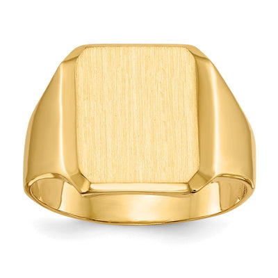 14K gold signet ring