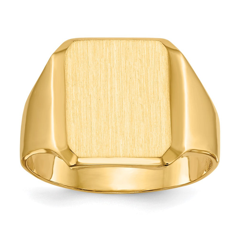 14K gold signet ring