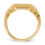 14K 13.0 x Open Back Mens Signet Ring view