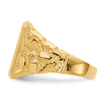 14K 13.0 x Open Back Mens Signet Ring view