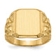14K 13.0 x Open Back Mens Signet Ring