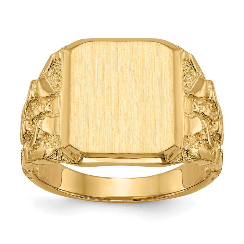 14K gold signet ring