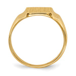 14K Closed Back Signet Ring view