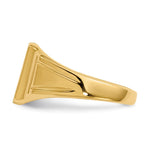 14K Closed Back Signet Ring view