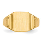 14K Closed Back Signet Ring view