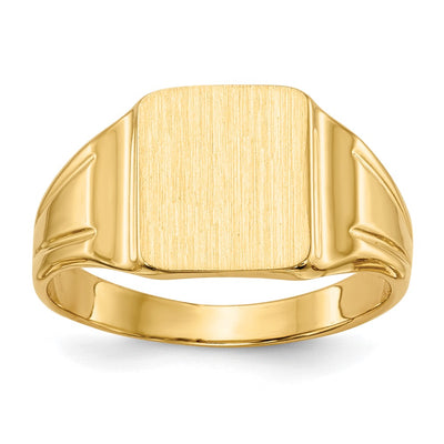 14K gold signet ring