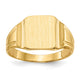 14K Closed Back Signet Ring