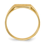 14K 8.5x7.0mm Closed Back Signet Ring view
