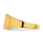 14K 8.5x7.0mm Closed Back Signet Ring view