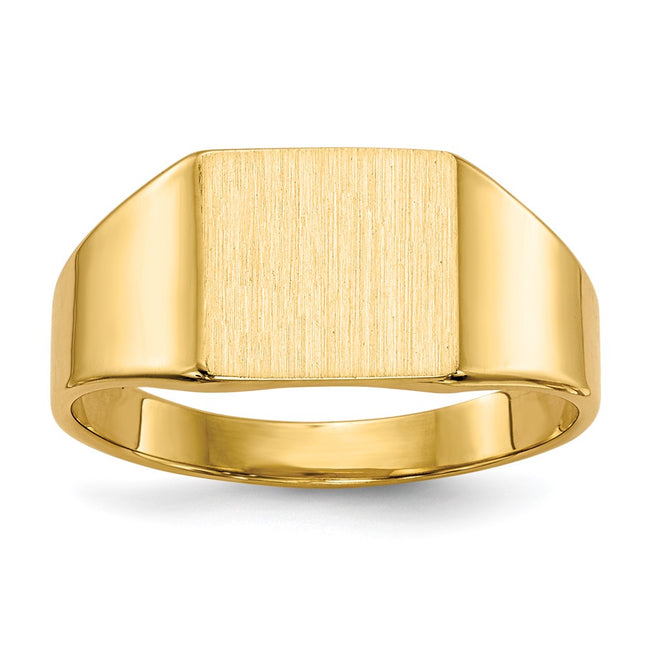 14K gold signet ring