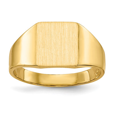 14K gold signet ring