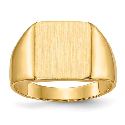 14K gold signet ring