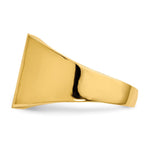 14K 12.0x13.0mm Closed Back Mens Signet Ring view