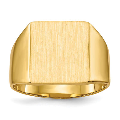 14K gold signet ring