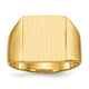 14K 12.0x13.0mm Closed Back Mens Signet Ring