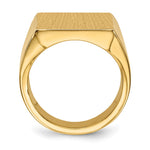 14K 16.5x17.5mm Closed Back Mens Signet Ring view