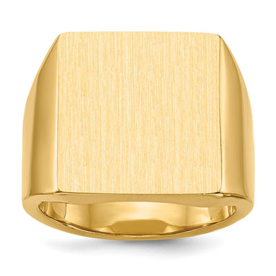 14K gold signet ring
