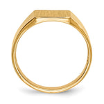 14K 8.5x9. Open Back Signet Ring view