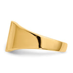 14K 8.5x9. Open Back Signet Ring view