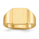 14K 8.5x9. Open Back Signet Ring view
