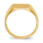14K 11.0x11.5mm Open Back Signet Ring view