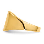 14K 11.0x11.5mm Open Back Signet Ring view