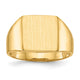 14K 11.0x11.5mm Open Back Signet Ring