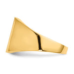 14K 13.0x13.0mm Open Back Mens Signet Ring view