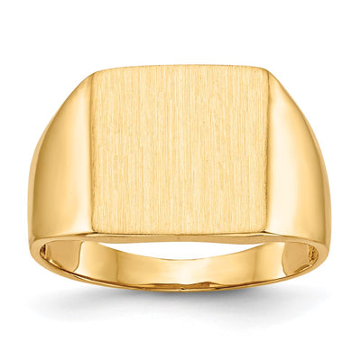 14K gold signet ring