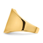 14K 15.5x17.5mm Open Back Mens Signet Ring view