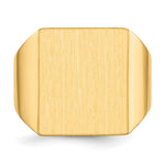14K 15.5x17.5mm Open Back Mens Signet Ring view