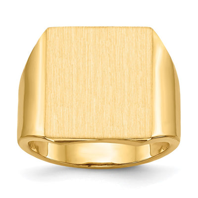 14K gold signet ring
