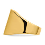 14K 16.5x17.5mm Open Back Mens Signet Ring view