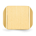 14K 16.5x17.5mm Open Back Mens Signet Ring view