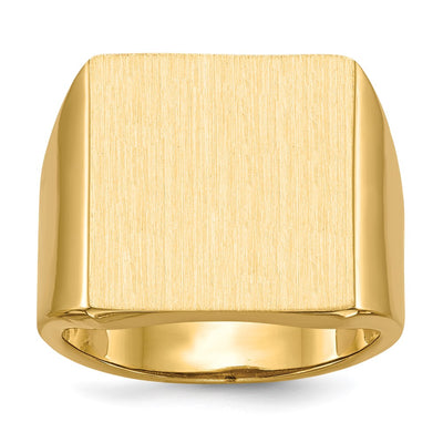 14K gold signet ring