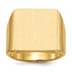 14K 16.5x17.5mm Open Back Mens Signet Ring