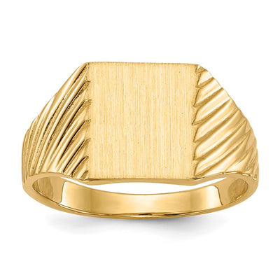 14K gold signet ring
