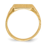 14K 9.0x9.0mm Closed Back Signet Ring view