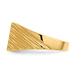 14K 9.0x9.0mm Closed Back Signet Ring view