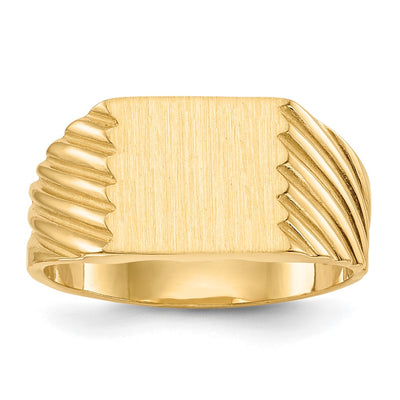 14K gold signet ring